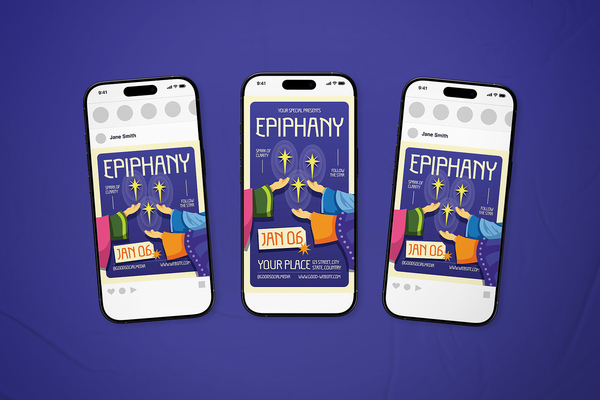 Epiphany Event Flyer Set, a Flyer Template by The Good Store (Photo 2 of 2)