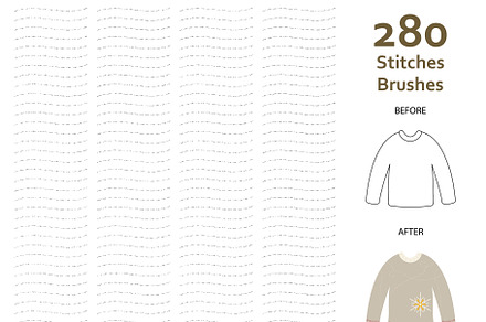 AI Random Stitches Brushes