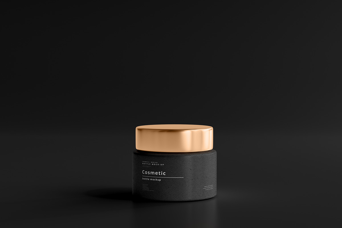 Dark Cosmetic Branding Mockups, a Cups & Container Mockup by pmvch (Photo 16 of 86)