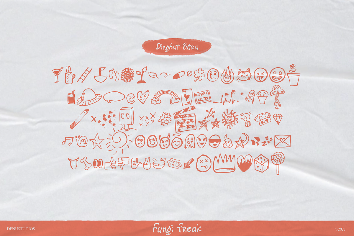 Fungi Freak | Messy Handwritting, a Handwritten Font by Denustudios (Photo 11 of 12)