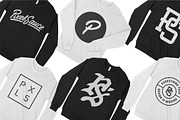 Bella Canvas 3901 Raglan Sweatshirt, a Hoody Mockup by Pixel Sauce™ (Thumbnail 2 of 7)