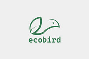 Bird With Leaf Logo, a Branding & Logo Template by Salman Shop (Thumbnail 1 of 4)