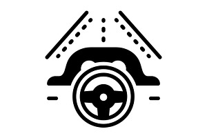 Drives driving solid icon, a Solid Icon by Creative priyanka
