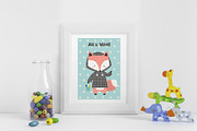 Cute World. Graphic set, an Animal Illustration by Good Genie (Thumbnail 9 of 11)