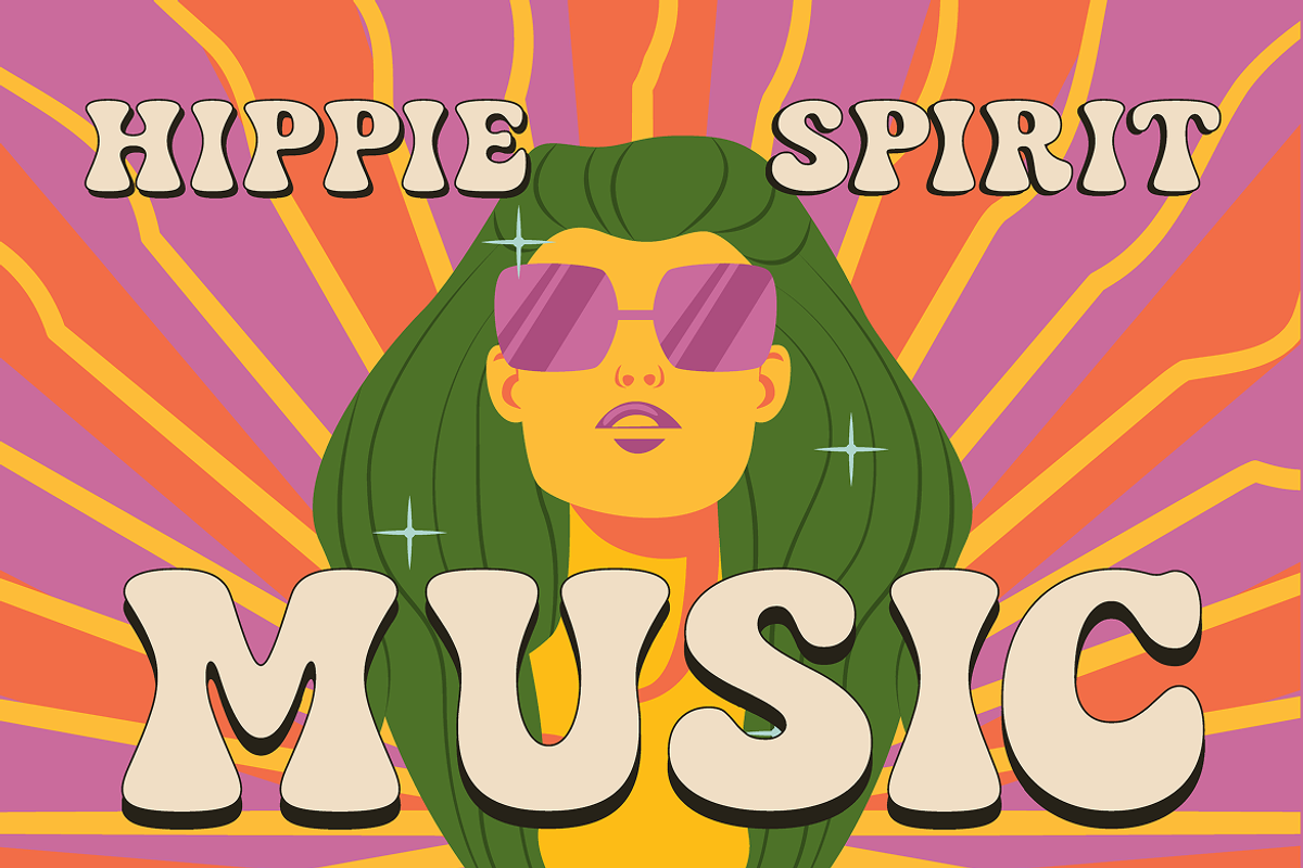 Malloray Retro Psychedelic 70's Font, a Sans Serif Font by Rasio Studio (Photo 6 of 11)