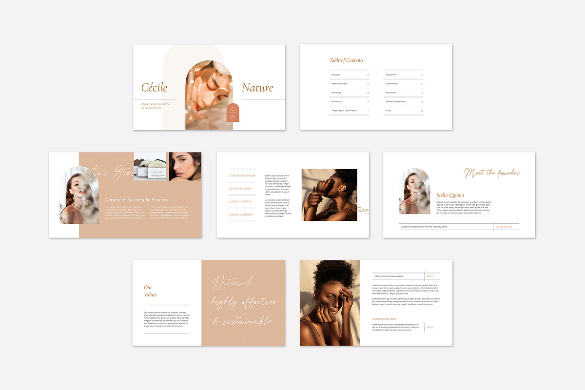 CÉCILE Keynote Client Welcome Guide, a Presentation Template by AgataCreate (Photo 4 of 14)