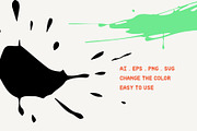 Ink Splatters And Splashes, an Illustration by Graphicsfuel (Thumbnail 2 of 6)