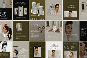 60 Instagram Templates | Canva Set