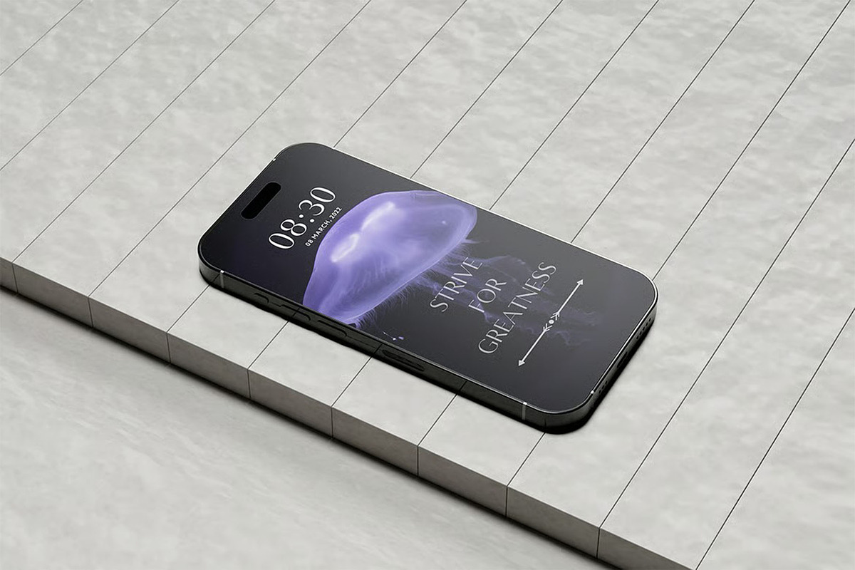 iPhone 15 Pro Mockup, an iPhone Mockup by zpackcreative (Photo 4 of 5)