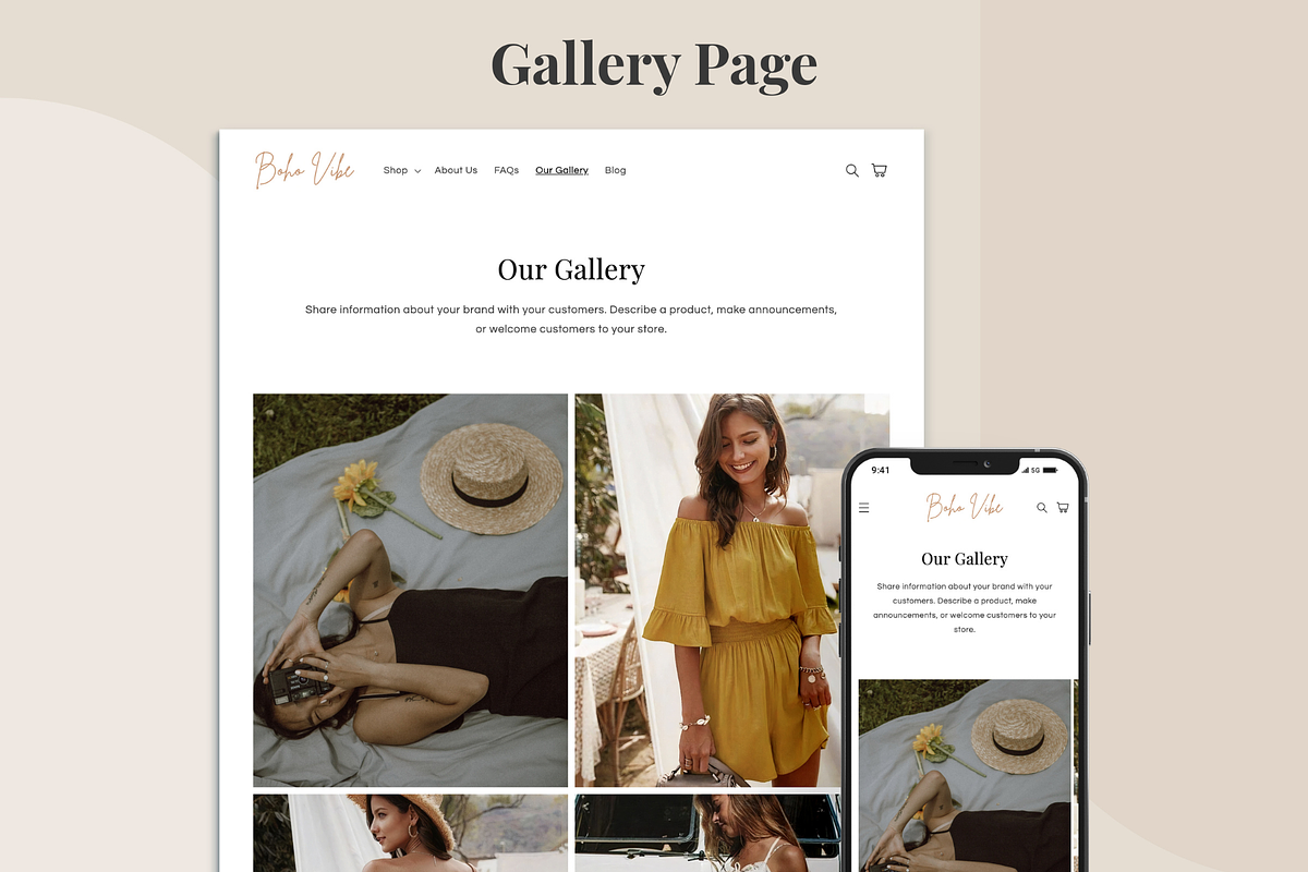Boho Vibe - Boutique Shopify Theme, a Templates & Theme by InspiredTheme (Photo 5 of 8)