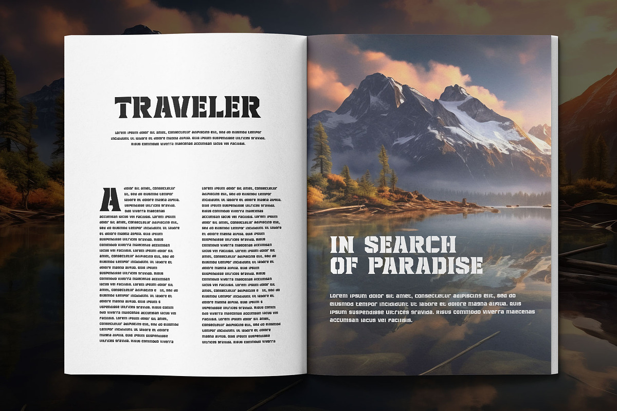 Defront Stencil Font, a Sans Serif Font by RantautypeStudio (Photo 12 of 15)