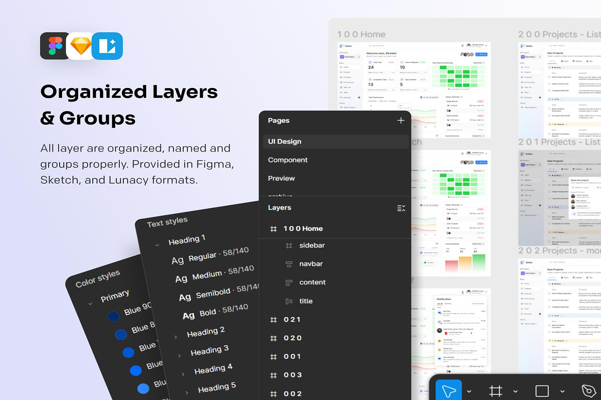 Tazkee - SAAS Project Management Kit, an UI Kit Template by Lumina_ui_ux202 (Photo 5 of 9)