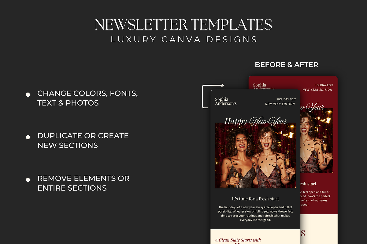 Christmas Email Newsletter Templates preview 4