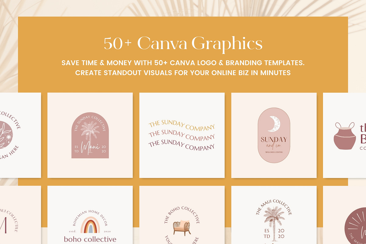 Canva Logo & Brand Board Templates, a Branding & Logo Template by Fallon Gerst (Photo 9 of 10)