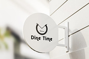 Dine Time Food  & Restaurant Logo, a Branding & Logo Template by Techno Digitz (Thumbnail 2 of 4)