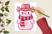 Howdy Christmas PNG Clipart Bundle, a Seasonal Illustration by CitraGraphics (Thumbnail 2 of 5)