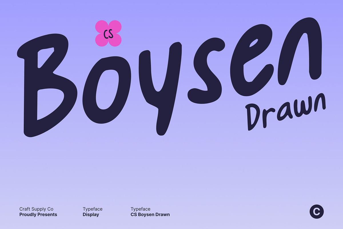 CS Boysen Drawn, a Handwritten Font by Craft Supply Co. (Photo 1 of 8)