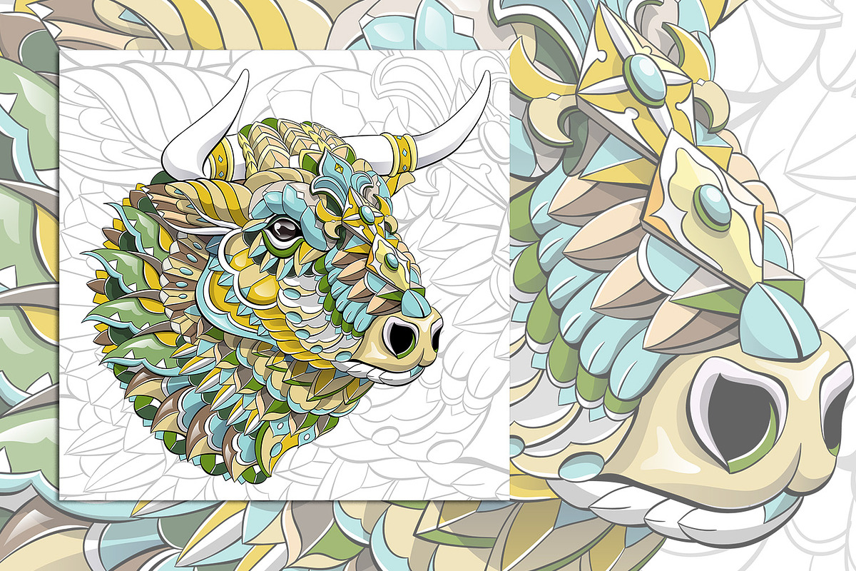 Ethnic Collection: Bull, an Animal Illustration by ArtoJoy (Photo 5 of 5)