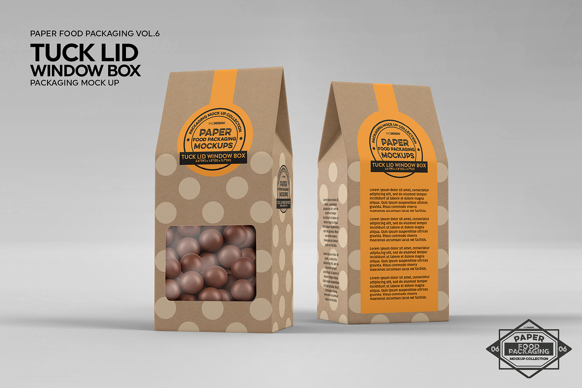 Tuck Lid Window Box Mockup, a Packaging Mockup by INCDesign (Photo 6 of 8)