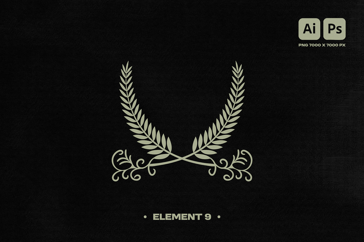 STREETWEAR HERALDIC GRAPHIC SET, an Object Graphic by BonkiStudio (Photo 10 of 11)