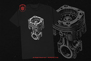 10 Bundle Dark Art Engine Skull, an Illustration by Morspective (Thumbnail 2 of 7)