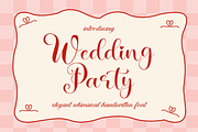 Wedding Party - Elegant Whimsical, a Handwritten Font by Letterayu Studio (Thumbnail 1 of 6)