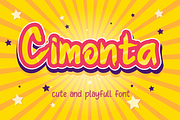 Cimonta || fun display, a Font by Pandanwangi (Thumbnail 1 of 11)