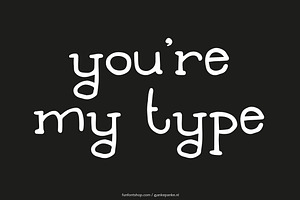 You're My Type Handmade Font