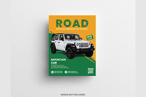 Car sale flyer design template, a Flyer Template by graphics city