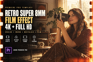 Retro Super 8mm Premiere Pro 4K