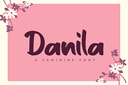 Danila - Handwritten Font, a Handwriting Font by Letterayu Studio