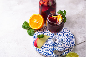 Traditional Spanish sangria from red, a Food & Drink Photo by Yulia Furman