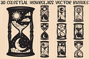 Celestial Sun Moon Hourglass Bundle, an Illustration by Gaye Art (Thumbnail 1 of 31)
