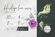 Heritage tea roses, a Decorative Illustration by MsFlaffy (Thumbnail 1 of 14)
