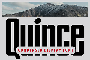 Quince Condensed Font, a Sans Serif Font by executypeStudio