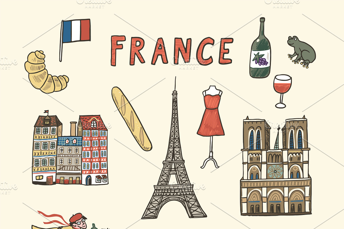 France Map, an Education Illustration by GooseFrol (Photo 4 of 13)