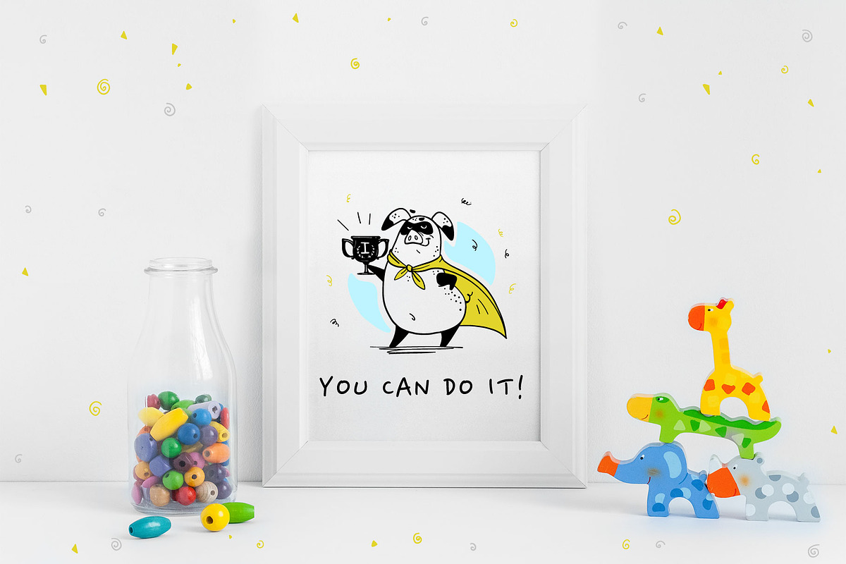 Be a hero! - illustrations clipart, an Animal Illustration by Funnystore (Photo 6 of 15)