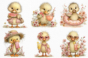 Summer Funny Ducklings Clipart, an Illustration by Craft Nest (Thumbnail 4 of 12)