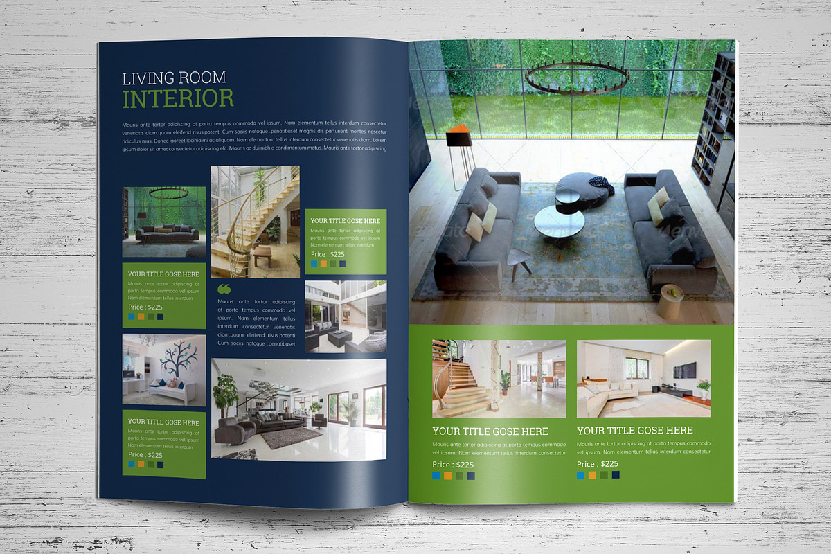 Interior Brochure Template V2, a Brochure Template by JanySultana (Photo 4 of 12)