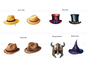 Hats Illustration Clipart, Top Hat