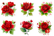 Valentine Rose Flower, an Illustration by CreationArt (Thumbnail 2 of 5)