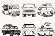 Van Line Art Clipart  Bundle, a Transportation Illustration by BusyDaydesign (Thumbnail 3 of 8)