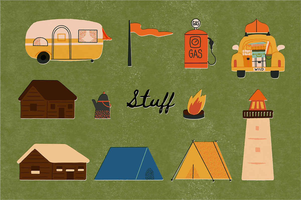 National Park & Camping MAP CREATOR, a Person Illustration by Paper Cherry (Photo 3 of 21)