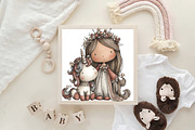 Whimsical Princess and Unicorn Clipa, an Illustration by CraftArtStudio (Thumbnail 6 of 6)
