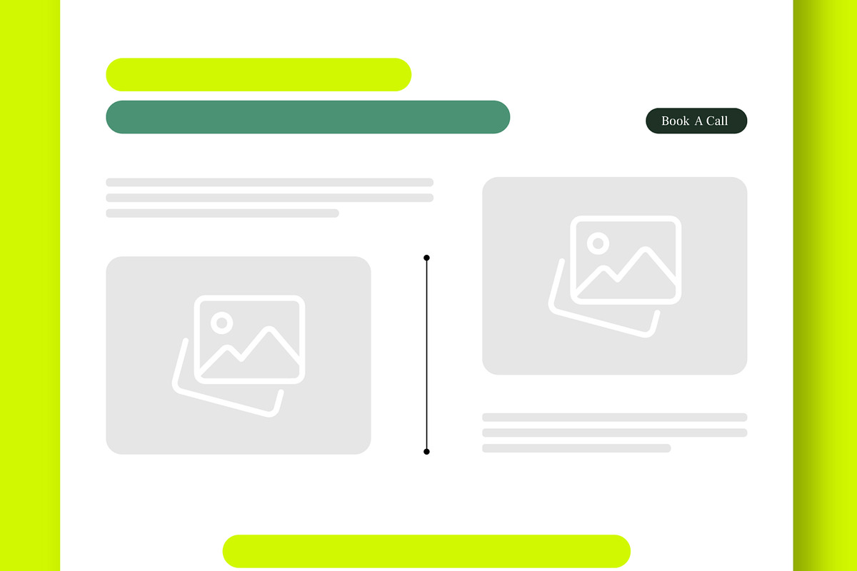 Wireframe Landing Page Layout, an UI Kit Template by CreativeShaper (Photo 3 of 5)