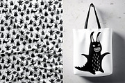 Monsters, illustratons and pattern, a Texture Illustration by pineart (Thumbnail 4 of 6)