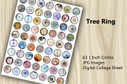 Digital Collage Sheet - Tree Ring, a Print Template by Kseniya-Omega (Thumbnail 2 of 3)