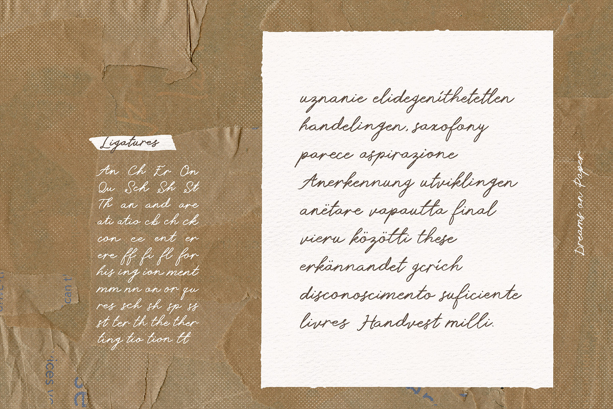 Dreams on Paper Handwritten Pencil, a Handwritten Font by Perplexitics (Photo 9 of 11)