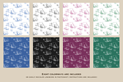 Soccer Toile de Jouy Pattern, a Background Graphic by Hughes Studio (Thumbnail 6 of 8)