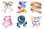 Nursery Ribbon Banner Clipart PNG, an Illustration by SinaCreation (Thumbnail 3 of 5)